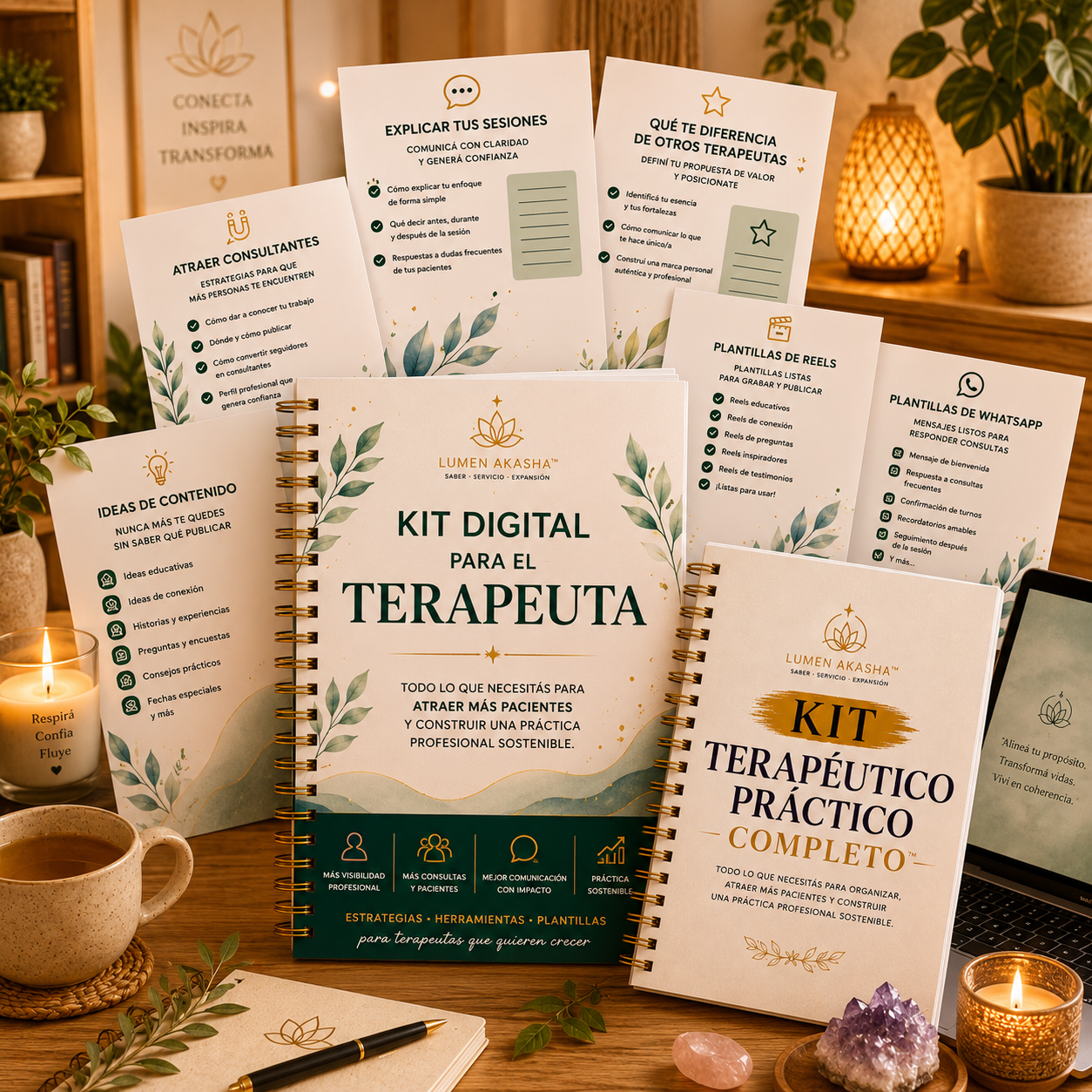 MegaPack digital para el terapeuta + kit terapeutico completo